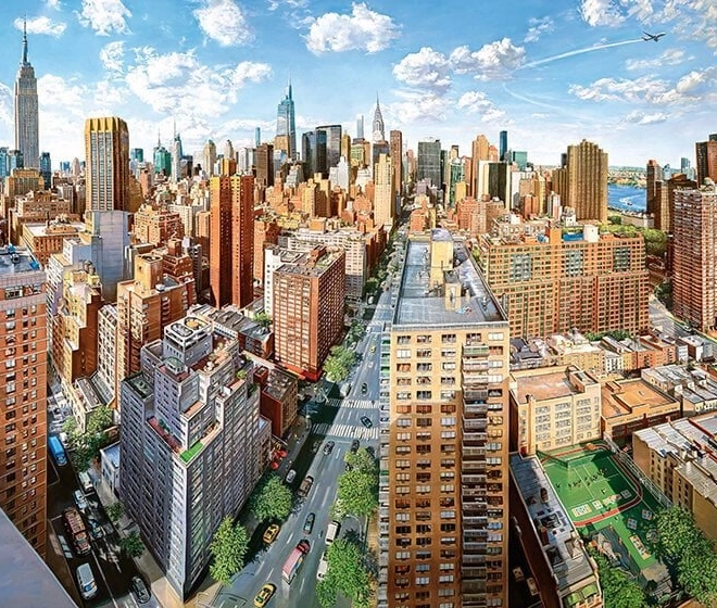 Puzzel Cherry Pazzi Goede tijden: New York 1000 stukjes