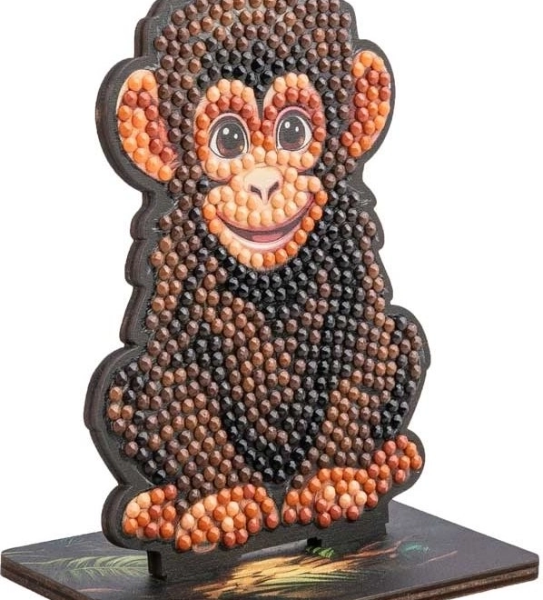 Diamantschilderij Jungle: Chimpansee