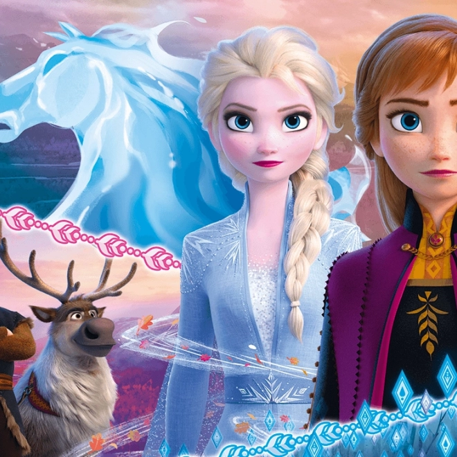 Puzzel 30 stukjes - Moed van zussen - Disney Frozen 2