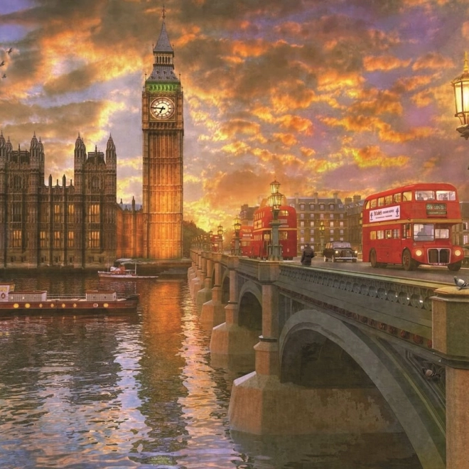Puzzel Schemering boven Westminster 1000 stukjes