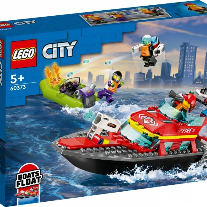 LEGO® City 60373 Brandweerreddingsboot en motorboot