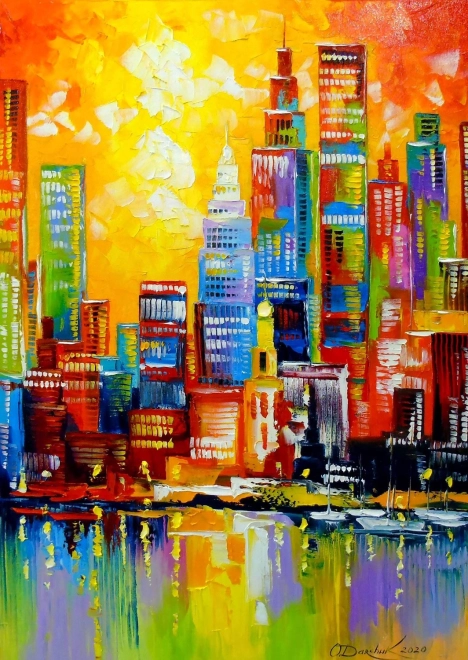 Puzzel Stralend New York 1000 stukjes