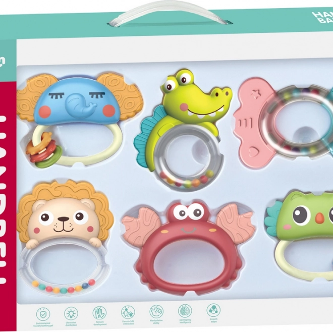 Chipolino set rammelaars en bijtringen voor kinderen 6 stuks