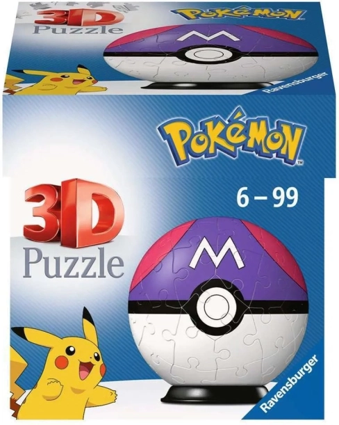 3D Puzzel Pokémon Master Ball van Ravensburger - 54 stukjes