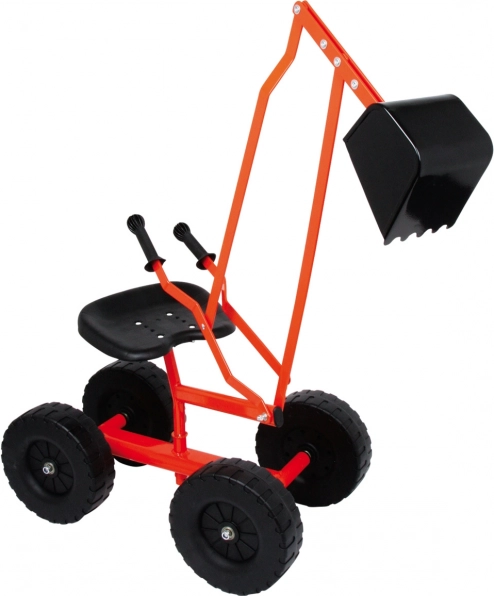 Metalen kindergraver met grote wielen voor in het zand small foot