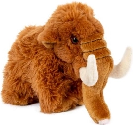 Pluchen mammoet bruin 17 cm voor baby's