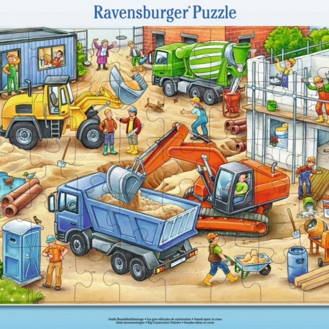 Ravensburger puzzel Grote bouwvoertuigen 40 stukjes