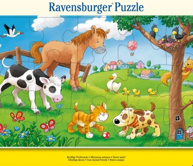 Puzzel 15 stukjes liefhebbers van schattige dieren RAVENSBURGER