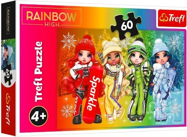 Puzzel 60 stukjes Vrolijke poppen RAINBOW HIGH