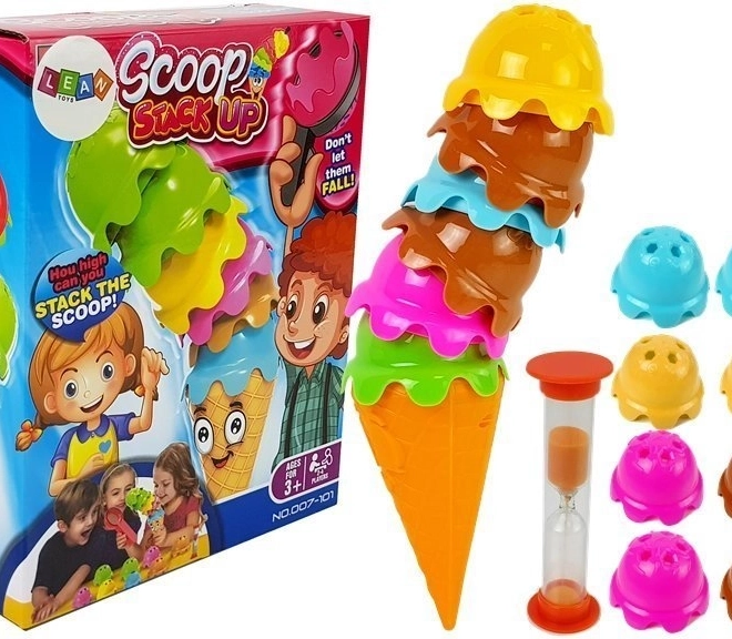 Scoop Stack Up - Familiespel met kleurrijke ijsjeshoorntjes