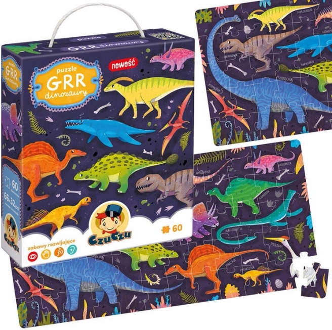 Puzzel CzuCzu Grr Dinosauriërs 60 stukjes