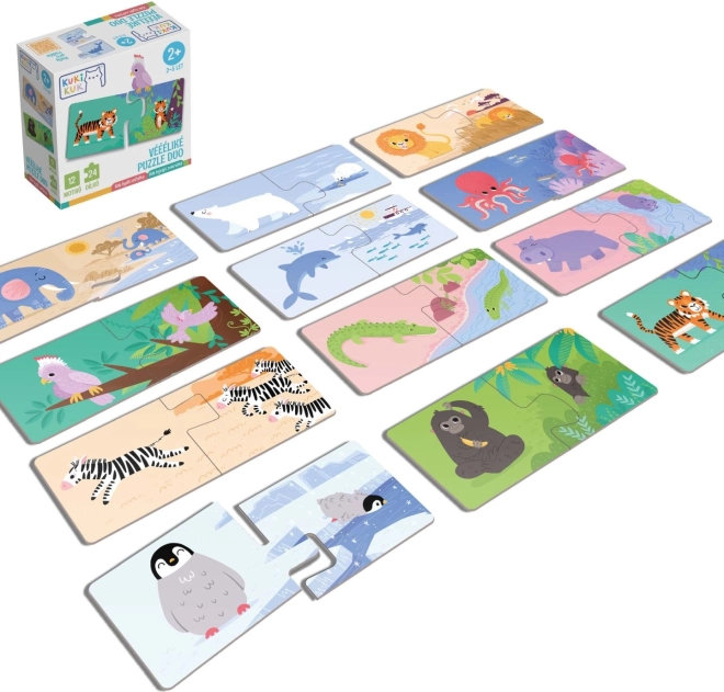 Véééliké puzzelduo: waar wonen de dieren?
