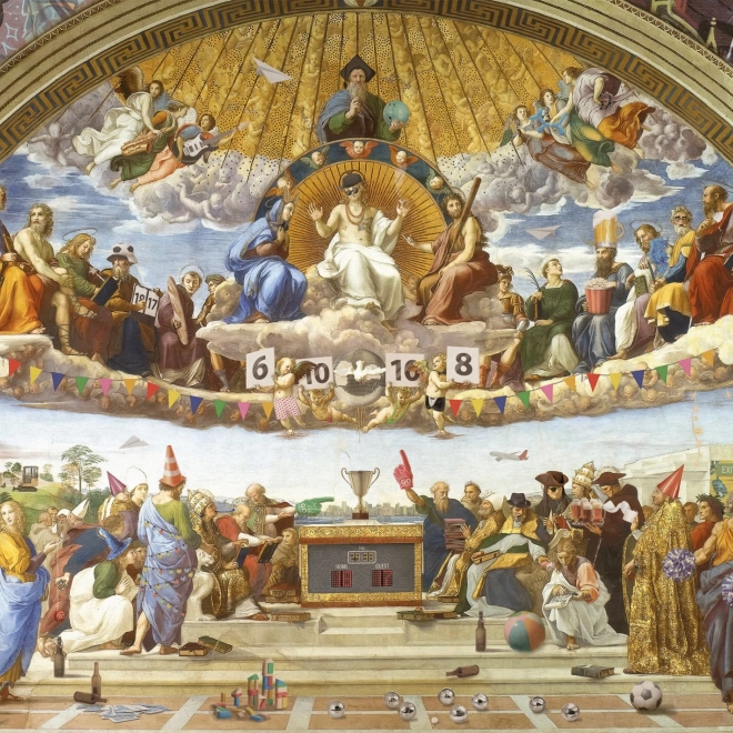 Puzzel Schmidt Art&Fun Discutie over het Altaar Sacrament 1000 stukjes