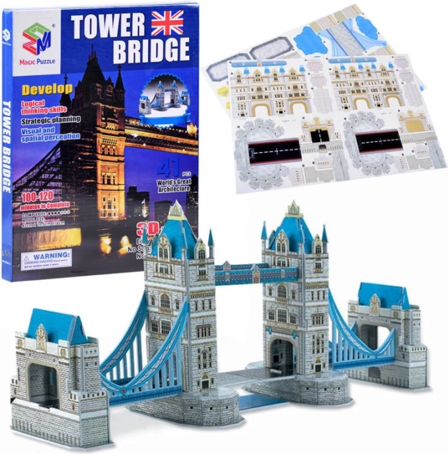 Puzzel 3D TOWER BRIDGE 41 stukjes