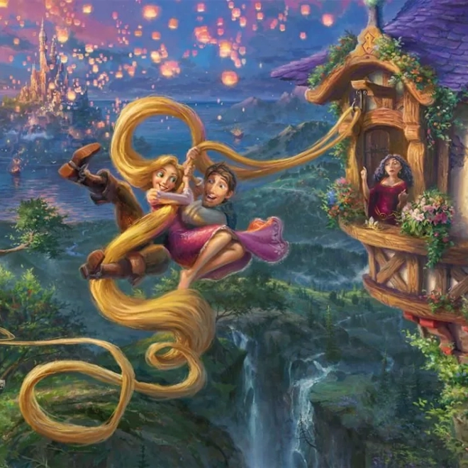 Puzzel 1000 stukjes Disney: Rapunzel en Flynn