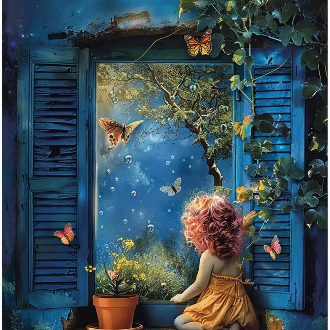 Puzzel Blauwe Nacht 500 stukjes