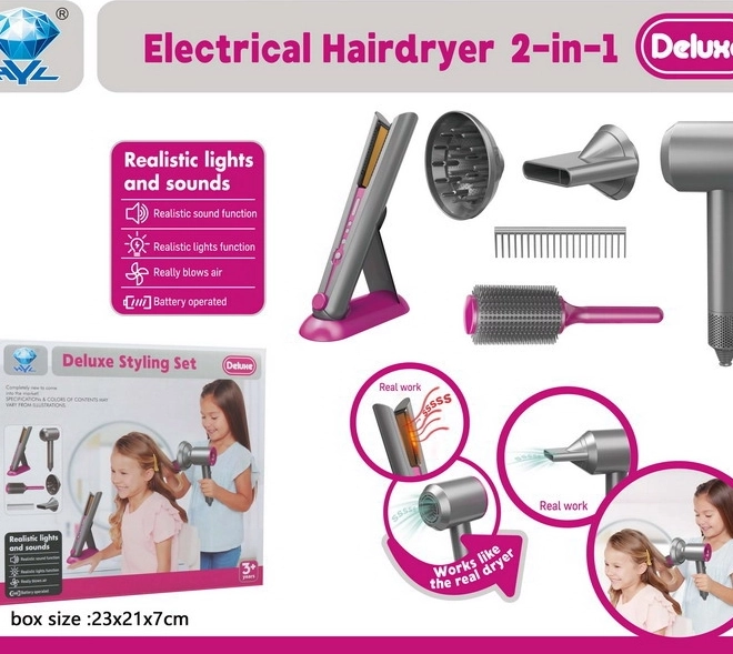 Kappersset voor kinderen met accessoires