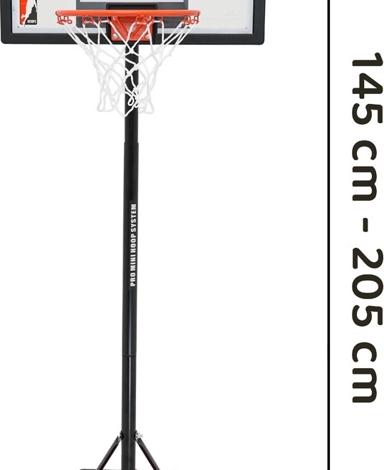 Verstelbare basketbalring 205 cm met accessoires