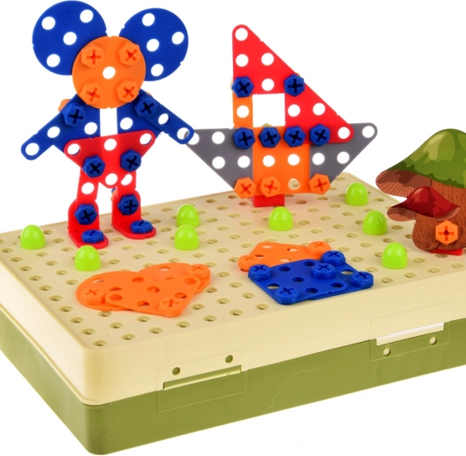 Schroefconstructieset dinosaurussen met kinderboormachine