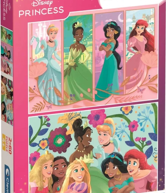 Clementoni puzzel Disney prinsessen 2x60 stukjes