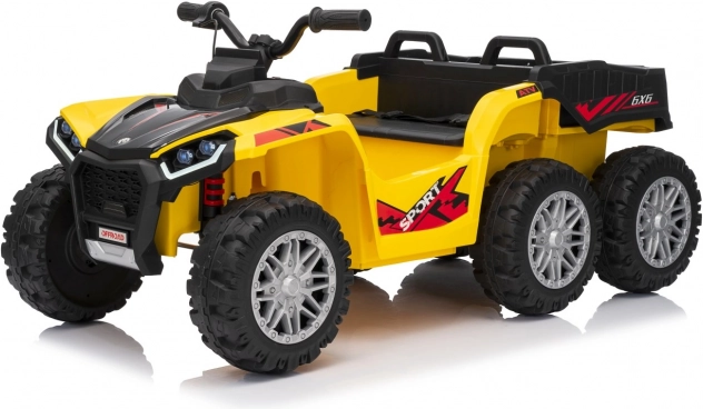 Gele sportieve kinderquad TX ATV