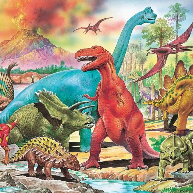 Puzzel dinosauriërs 100 stukjes