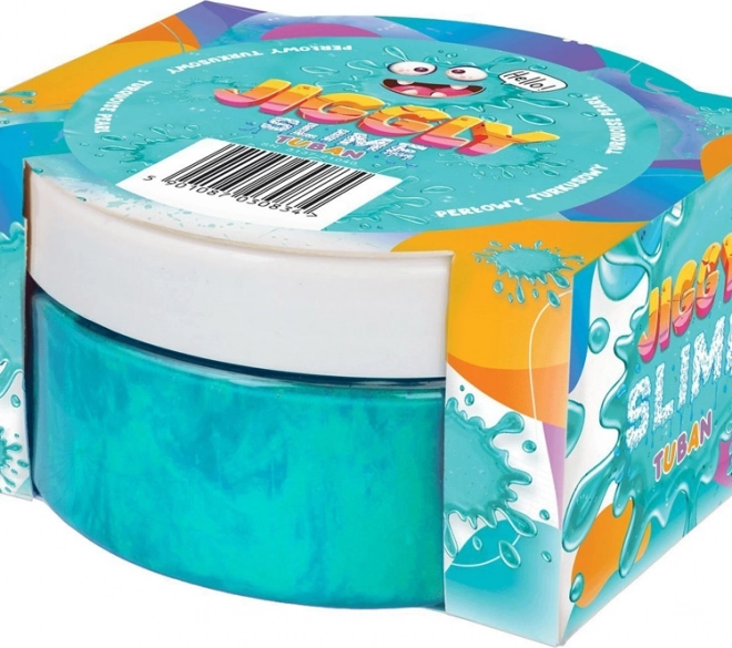 Tuban Jiggly Slime parelmoer turquoise 200 g