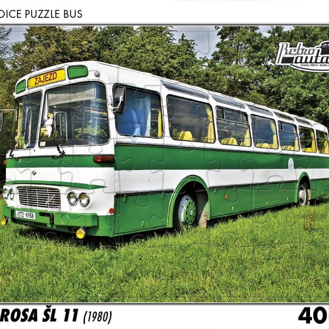 RETRO-AUTO-puzzel Karosa ŠL 11 (1980) 40 stukjes