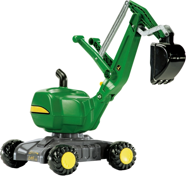 Kindergraafmachine op wielen John Deere