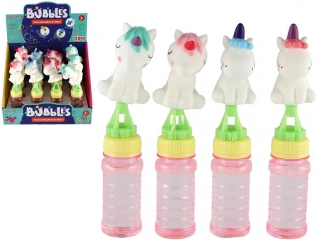 Bellenblaas met eenhoorn – 18 cm, diverse kleuren
