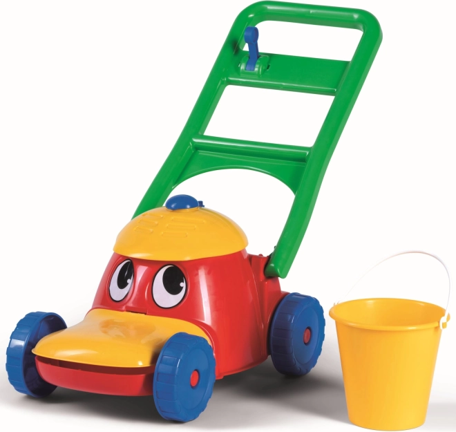 Vrolijke plastic grasmaaier voor kinderen