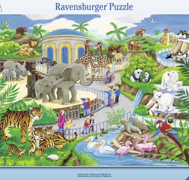 Ravensburger puzzel Bezoek aan de dierentuin 45 stukken