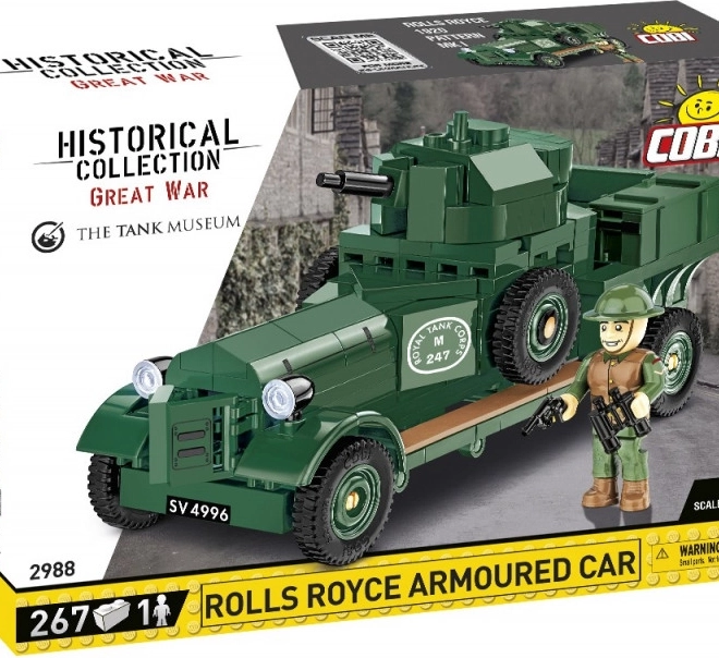 Blokken Historische Collectie Rolls-Royce Gepantserd Voertuig 1920 Model Mk I