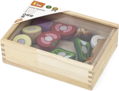 Houten snijset - groenten voor kinderen