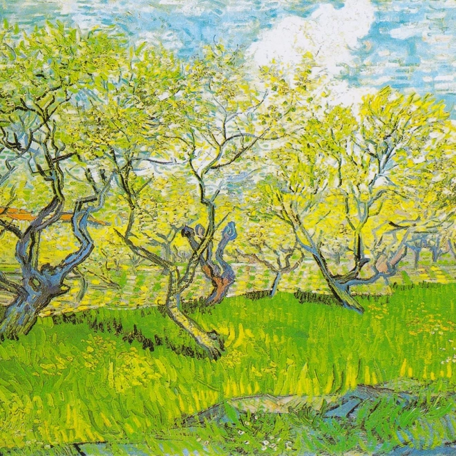 Puzzel Vincent van Gogh: Bloeiende Boomgaard 1000 stukjes