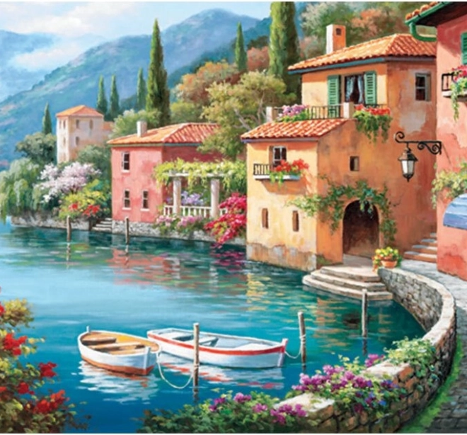 Puzzel Vesnička u Jezera 2000 stukjes