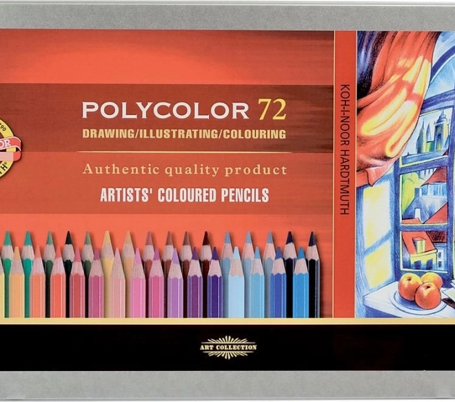 Kunstkleurpotloden Koh-i-noor Polycolor 72 stuks