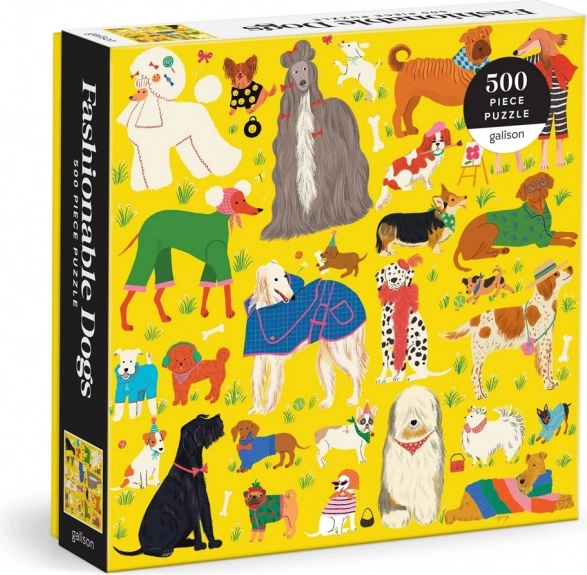 Puzzel Stijlvolle Honden 500 stukjes