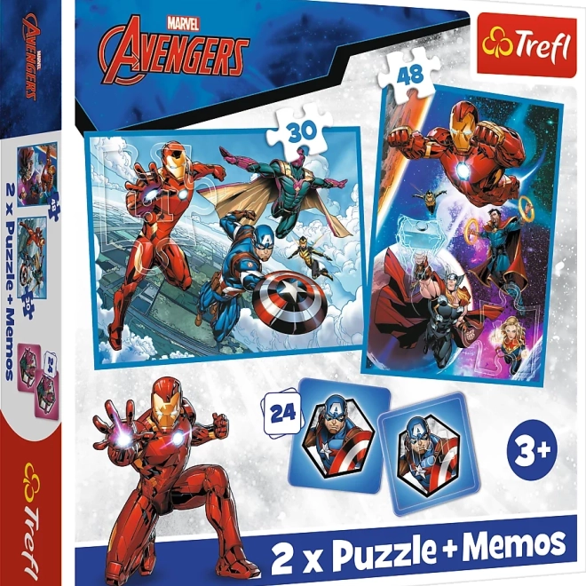 Puzzel 2-in-1 en memory MARVEL The Avengers
