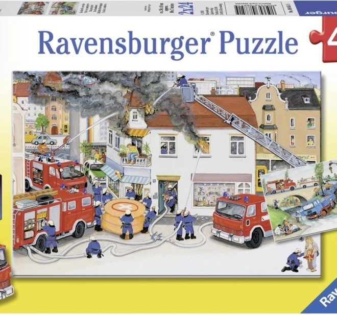 Ravensburger puzzel Brandweerkazerne 2x24 stukjes