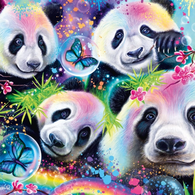 Puzzel Schmidt Neon: Panda 1000 stukken