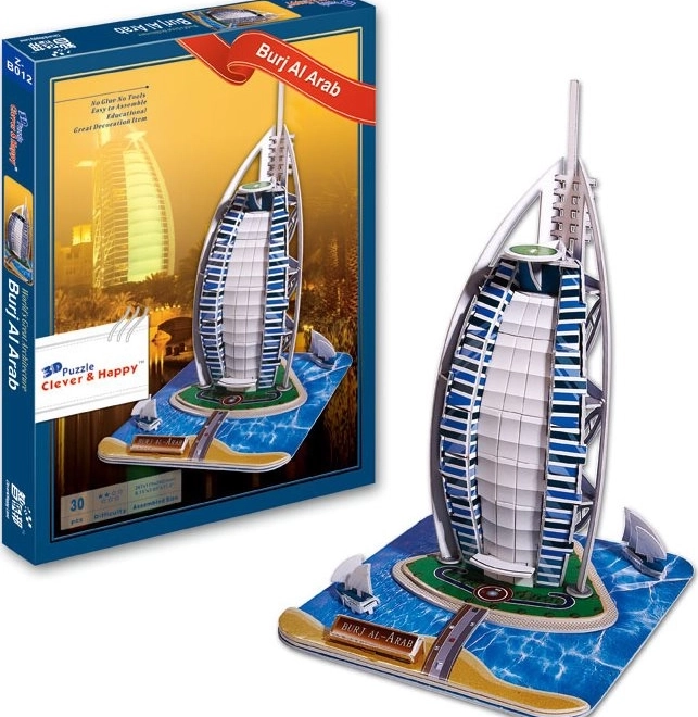 3D puzzel Burj Al Arab 30 stukjes