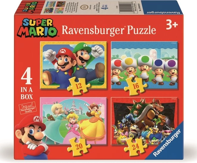 Puzzel RAVENSBURGER Super Mario Avontuur 4v1
