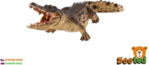 Kunststof figuur van een nijlkrokodil 18 cm