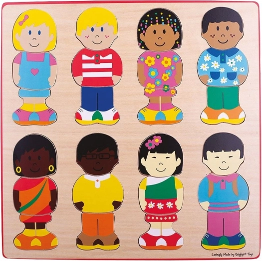 Inlegpuzzel vrienden Bigjigs Toys