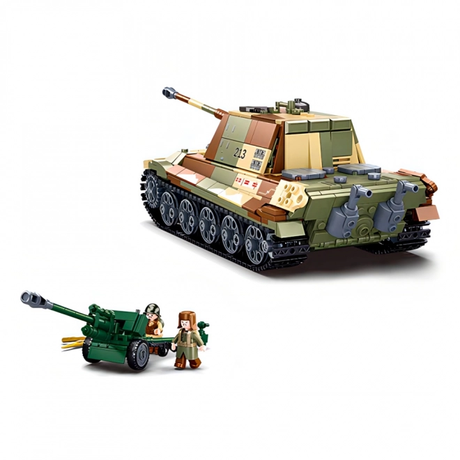 Sluban Slag om Boedapest M38-B0980 Duitse zware tank Tiger II 2-in-1