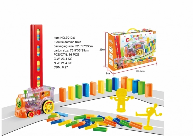 Treintje met domino