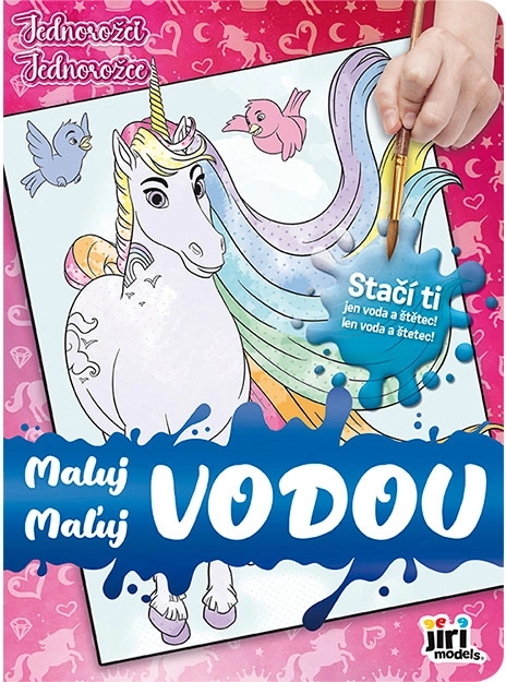 Kleurboek schilderen met water – eenhoorns