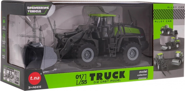 Metalen bulldozer voor kinderen – Groen