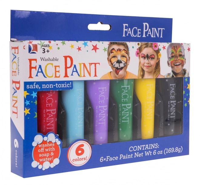 Gezichtsschilder set 6 kleuren